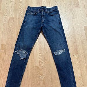 Rag & Bone Men’s Blue Kezar Ripped Jeans - Size 29